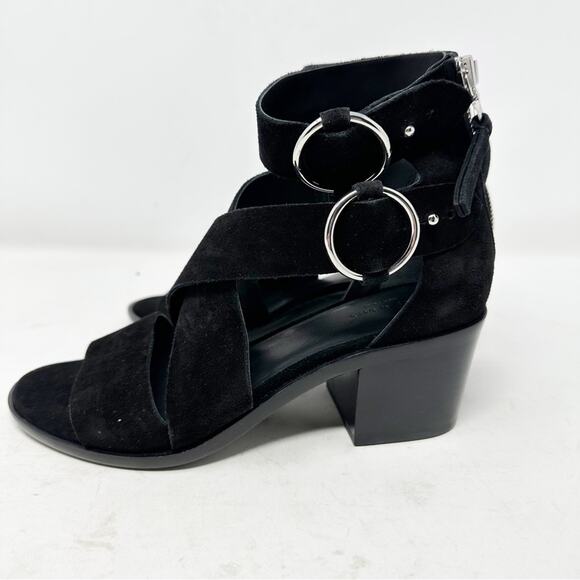 RAG & BONE Mari Sandals in Black Suede NWT in Size 5 - Picture 8 of 10